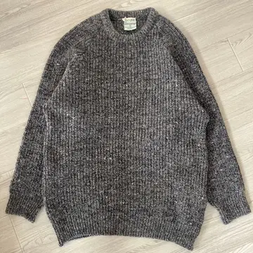 울 니트 스웨터 하찌 멜란지 크루넥