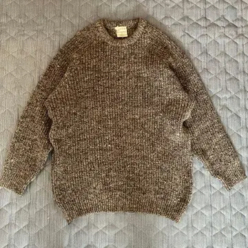 울 니트 스웨터 하찌 멜란지 크루넥