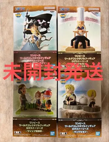 원피스 월드 컬렉터블 피규어 로그 스토리 4세트