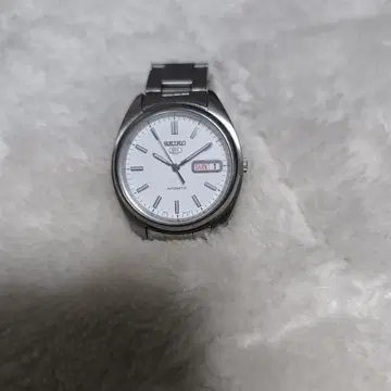 SEIKO 자동 와인딩 시계 화이트 다이얼