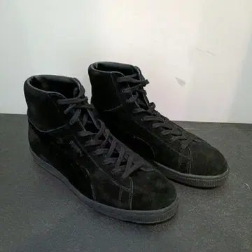 PUMA x nanouniverse 블랙 스웨이드 하이컷 스니커즈 일본제