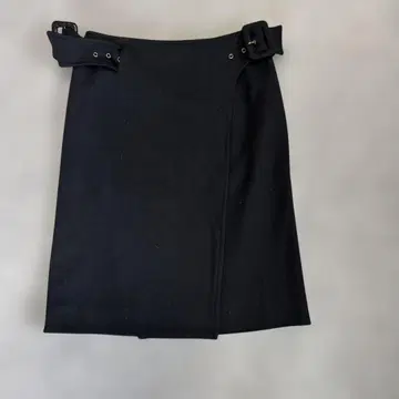 블랙 벨트 포함 랩 스커트 49AV JUNKO SIMADA