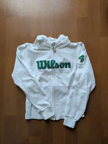 Wilson 후드 부착 후드티 사이즈 4 화이트
