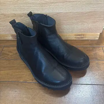 Milla sports 4E 소가죽 사이드 지퍼 부츠 24cm