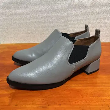 1회 착용 다이애나 로우힐 사이드 고어 부티 22.5cm 그레이