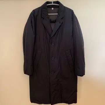 다운 코트 롱, 블랙, 3 버튼