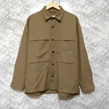 RAXA 남성용 셔츠 겉옷 울 혼방 캐주얼 셔츠 L