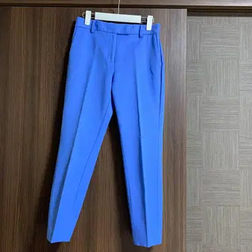 플라스테 스틱 팬츠 코튼 블렌드 블루 S 사이즈