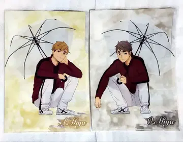 하이큐 A4 클리어 파일 세트 미야 아츠무 미야 오사무