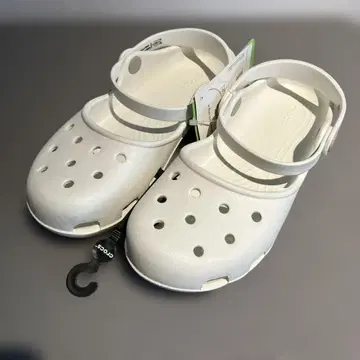 Crocs 화이트 클로그 샌들 karin 21cm 미사용 새상품