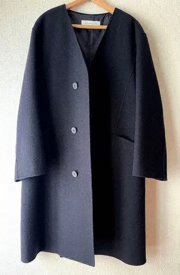 투모로우랜드 GALERIE VIE 캐시미어 혼방 울 코트 블랙 36