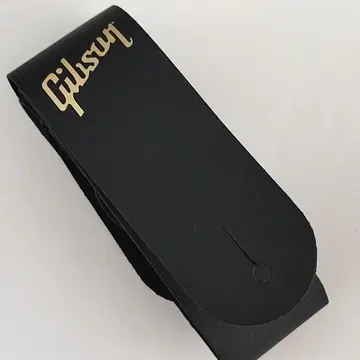GIBSON 블랙 스트랩 금 로고 깁슨