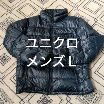 유니클로 남성용 L 다운 자켓 네이비