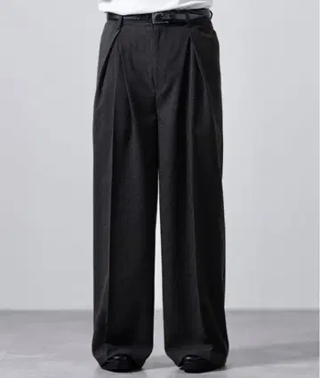 [ CLEL ] 린넨 블렌드 3D 턱 슬랙스