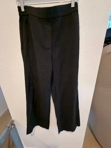 새상품급 COS 100% 울 와이드 팬츠 허리밴딩 EUR34 사이즈