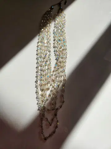 엘레강트한 다층 크리스탈 비즈 목걸이