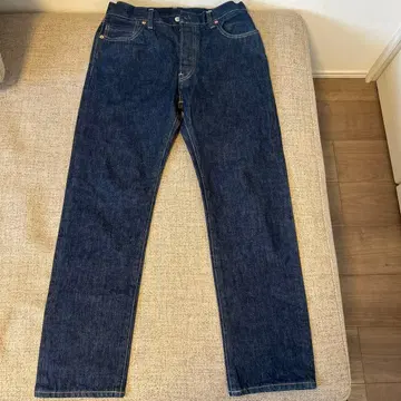 RON HERMAN DENIM 다크 블루 스트레이트 청바지