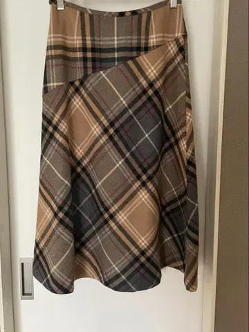 Yorkland 롱 스커트 스커트 L 사이즈 체크 가을/겨울