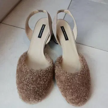 FABIO RUSCONI 베이지 슬링백 펌프스 38