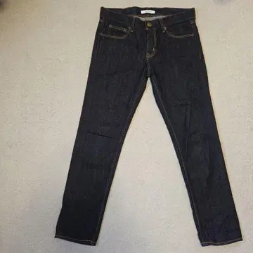 MOUSSY 논 워시 스트레이트 데님 사이즈 25인치