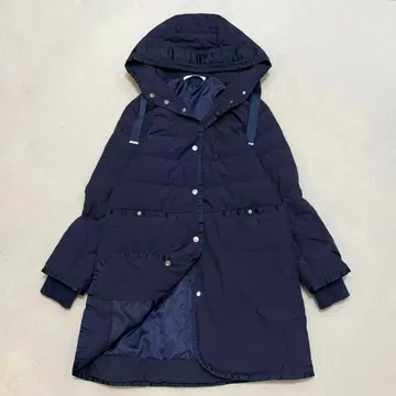 두클라쎄 그로그랭 사용 다운 코트 L 후드 소매 리브 경량