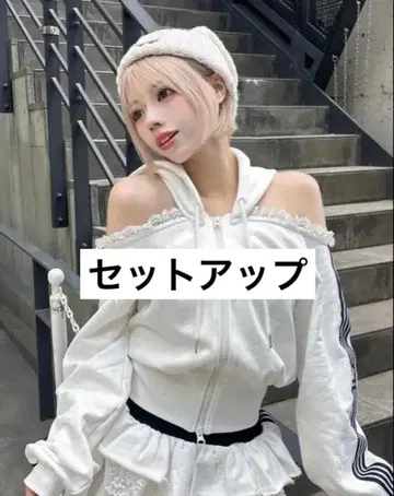 다리치 걸리시 스포티 맨투맨 셋업