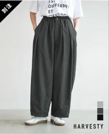 HARVESTY 하베스티 별주 서커스 슬랙스 팬츠 차콜
