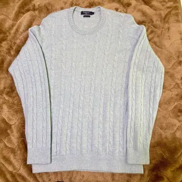 gim 100% 캐시미어 케이블 니트 스웨터