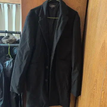 ALASKO 블랙 체스터 코트 3L