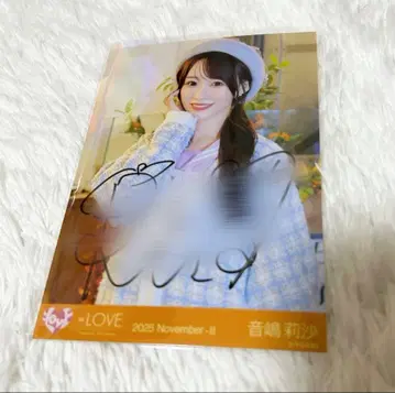 =LOVE 이코러브 코모레비 메조포르테 오토시마 리사 친필 츄 브로마이드