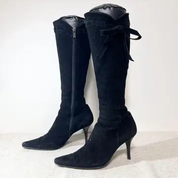 컨디션 최상 DIANA 다이애나 롱 부츠 스웨이드 스틸레토 23cm