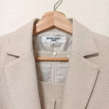 NATURAL BEAUTY BASIC 베이지 수트 원피스 세레모니