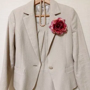 NATURAL BEAUTY BASIC 포멀 슈트 원피스 세트 S