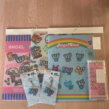 엔젤블루 아크릴 키링 클리어 파일 타일 씰