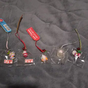 지역 한정 네즈케 키티 스트랩 5개 세트