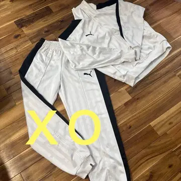 오늘만 PUMA 화이트 저지 셋업 빅 로고 빅 사이즈