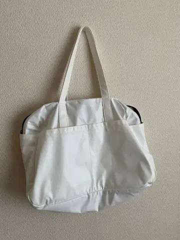 와이즈 포 리빙 토트백 화이트 숄더백