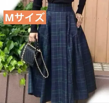 jenne 타탄 체크 스커트 최근 모델 워셔블 jenne 플레어