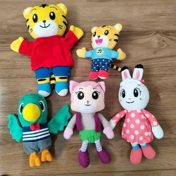 호비(시마지로) 퍼펫 & 영어 친구 봉제 인형 세트