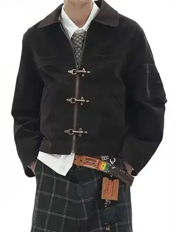 파이어맨 자켓 Y2K 해외 스트릿 Opium 계열 아카이브 디자인