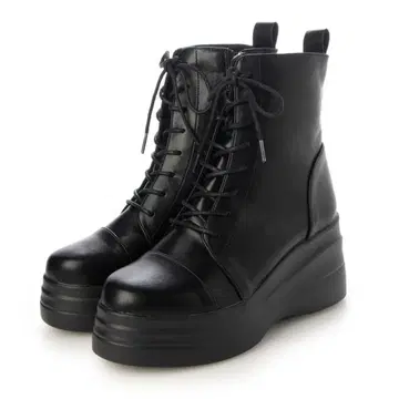 YOSUKE 통굽 레이스업 숏부츠 블랙 L(23.5~24)