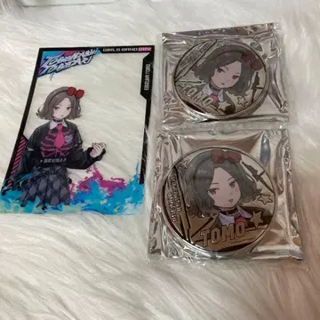 걸즈 밴드 크라이 걸클라 에비즈카 토모 중국 2주년 캔뱃지 클리어 카드