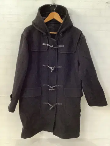 12.15 A345 유니클로 아우터 더플 코트 울 혼방 블랙