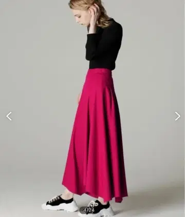 그레이스 콘티넨탈 울 불규칙 스커트