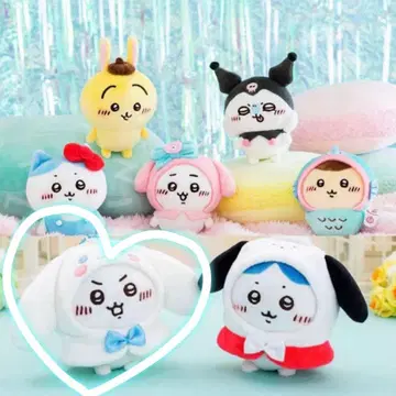 치이카와 산리오 캐릭터즈 쁘띠 미니 후드 마스코트 치이카와 시나모롤