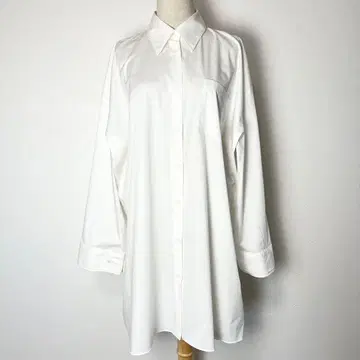 새상품급 ZARA 자라 S 오버 사이즈 화이트 셔츠 원피스 튜닉 긴팔