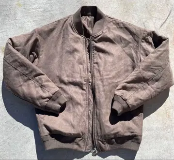 archive 스웨이드 봄버 자켓 Y2K 블루종 브라운