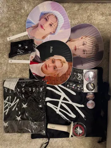 Felix 부채 세트 (3종 + 배지 토트백 응원봉)