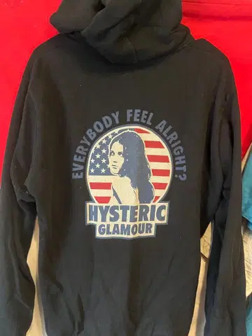 HYSTERIC GLAMOUR 집업 후드티 블랙