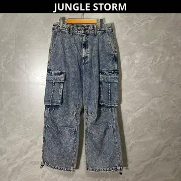 JUNGLE STORM 빈티지 카고 데님 팬츠 L